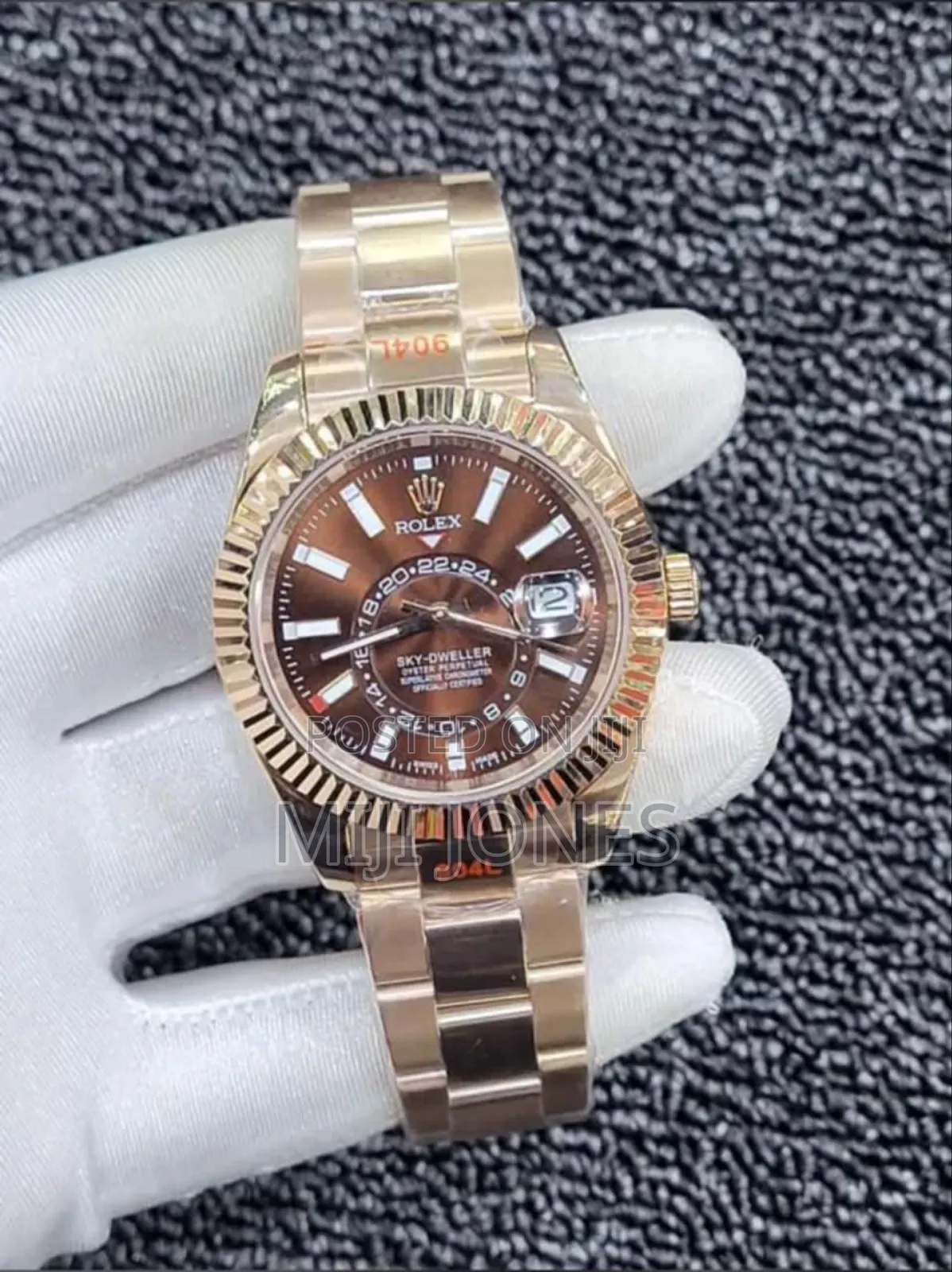 "Replica Rolex Sky-Dweller Watch - Leather or Chain Strap"
