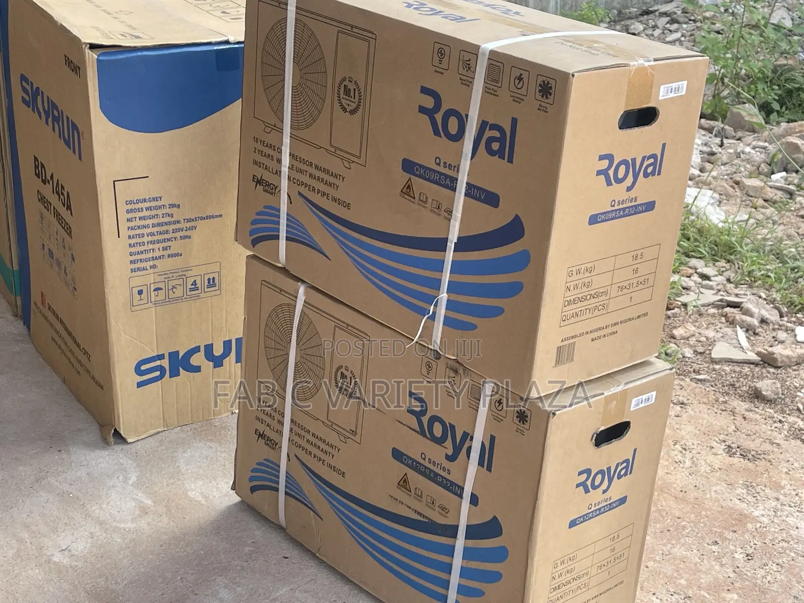 1.5hp and 1hp Royal Air Conditioner
