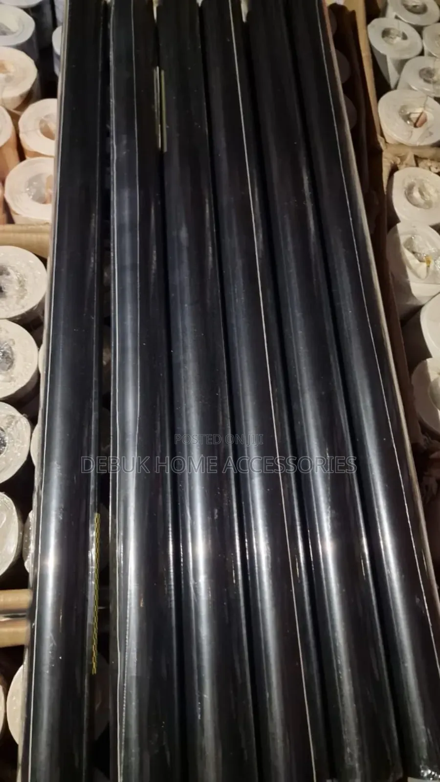 Plain Black Self Adhesive Stickers