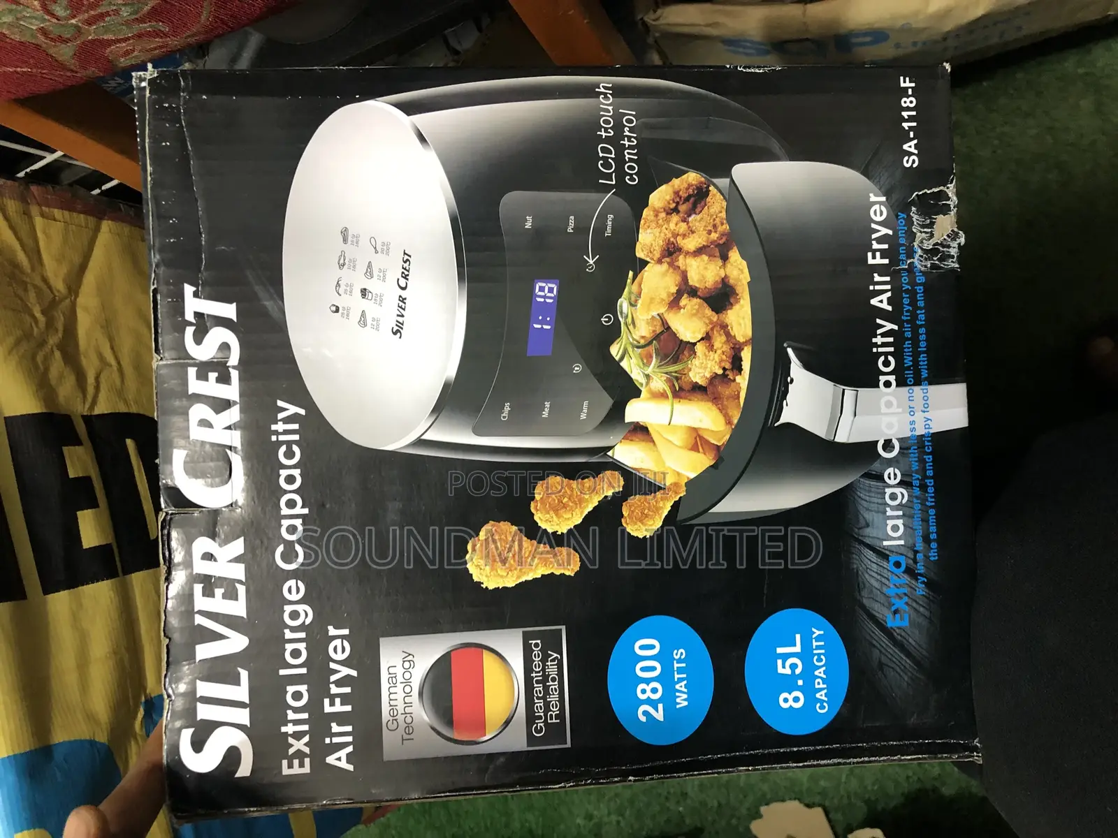 Silver Crest Air Fryer 8.5 Liters