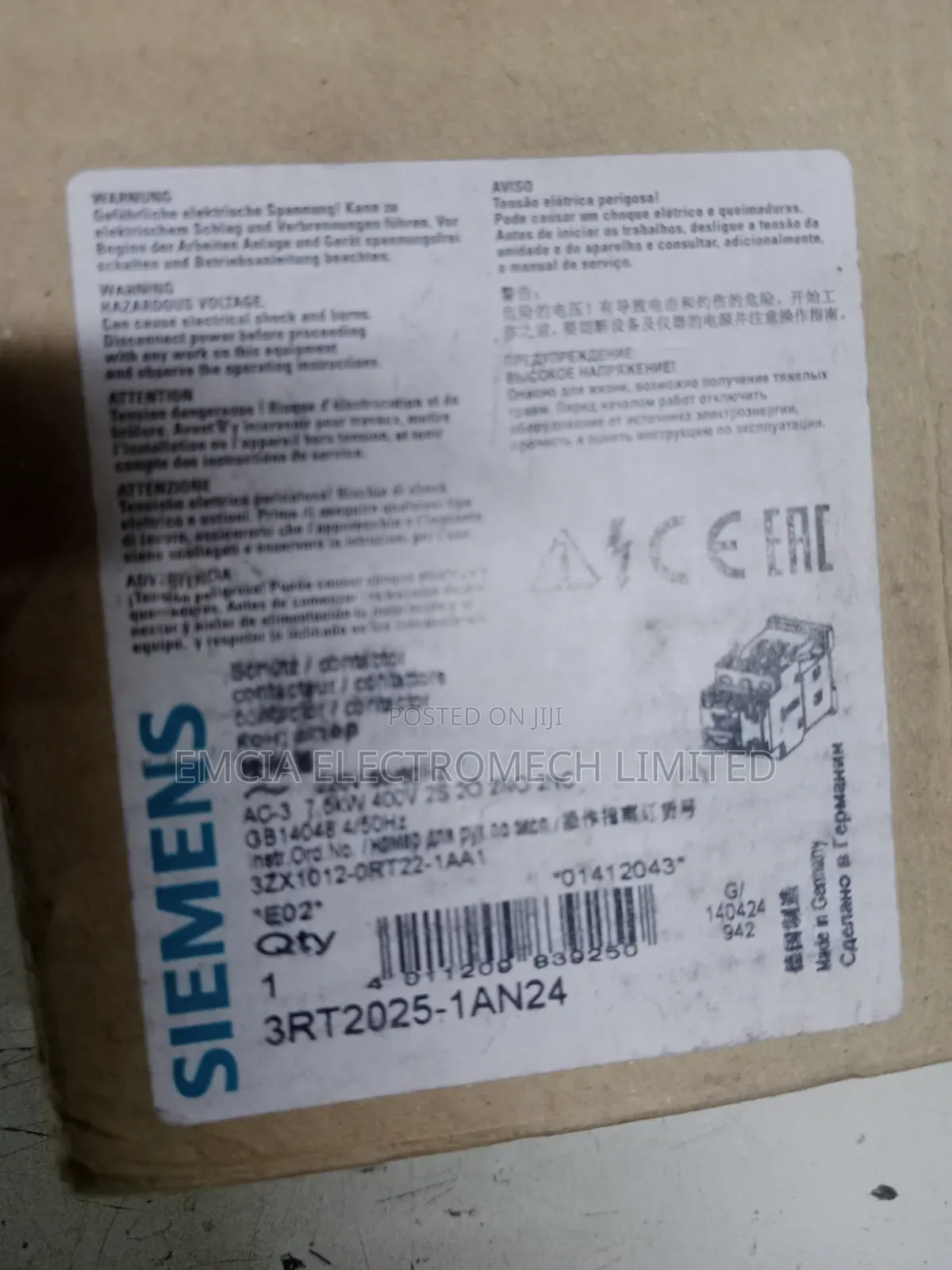 Siemens Contactor 3rt2025-1an24 Siemens