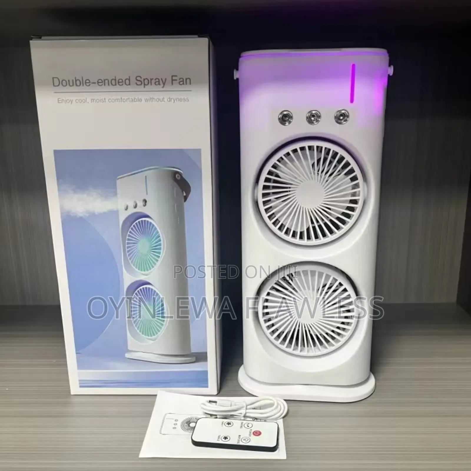New Style Dual Desktop Portable Rechargeable Air Cooling Fan