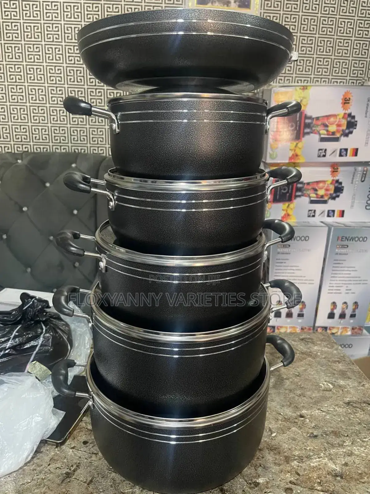 Tornado High Quality Non Stick 6set Pot and Frypan