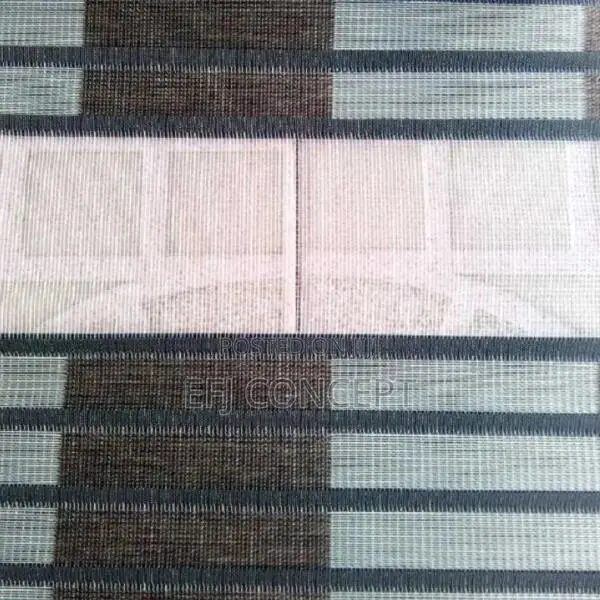 Day-and-Night-Window Blind - Brown With Black Stripes