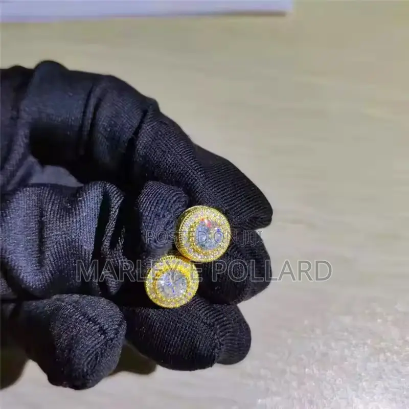 Cubic Zirconia Cz Earring Studs Silver Gold