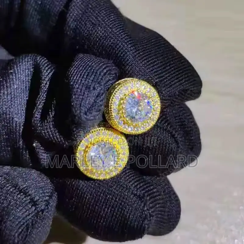 Cubic Zirconia Cz Earring Studs Silver Gold