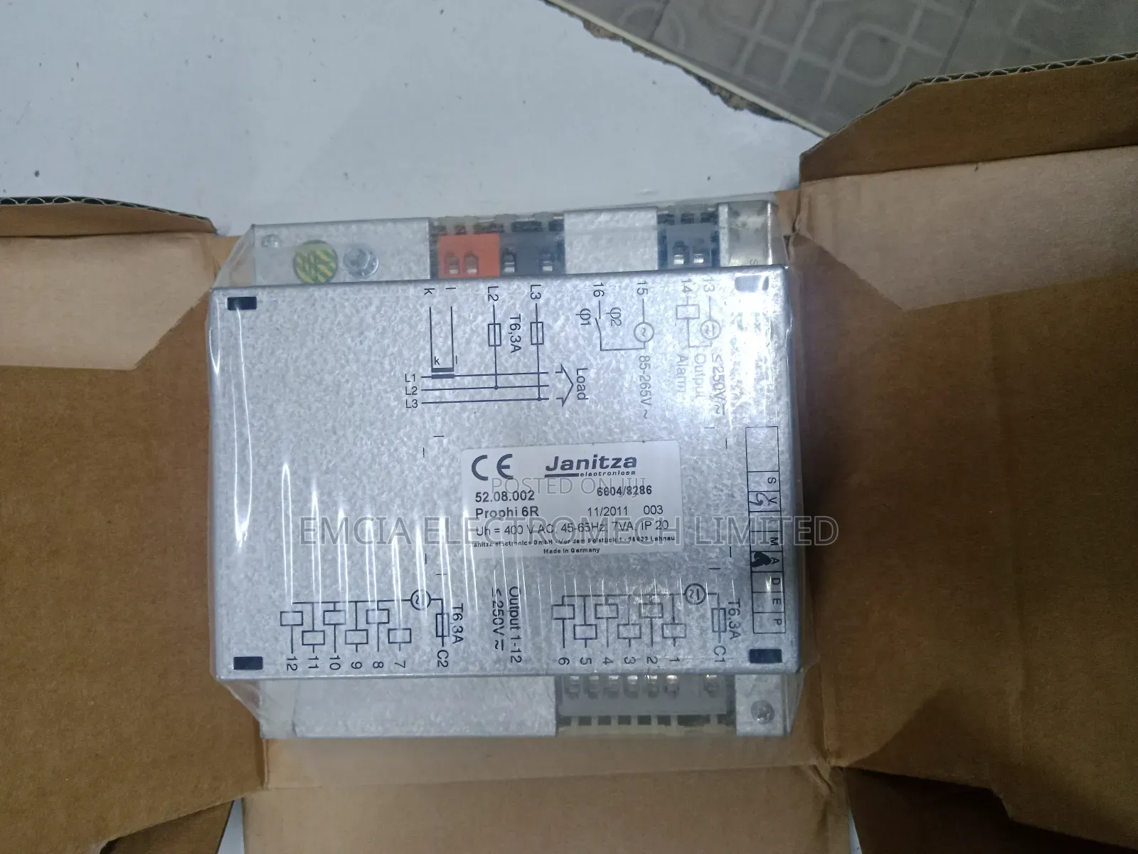 Janitza Power Factor Controller Prophi 6r