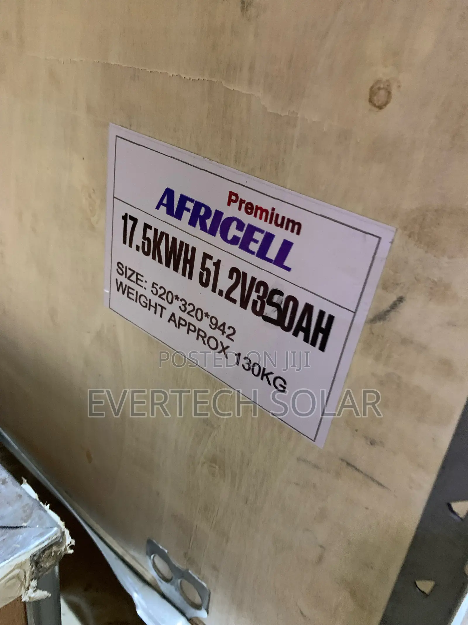 Africell 17.5kwhs Lithium Ion Built in BMS Battery
