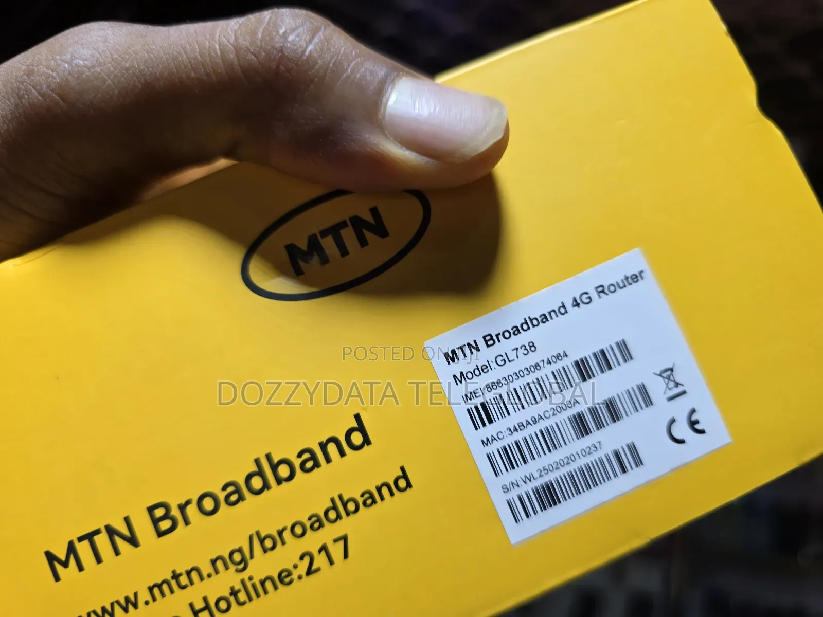 MTN N Broadband 4g Router Gl738