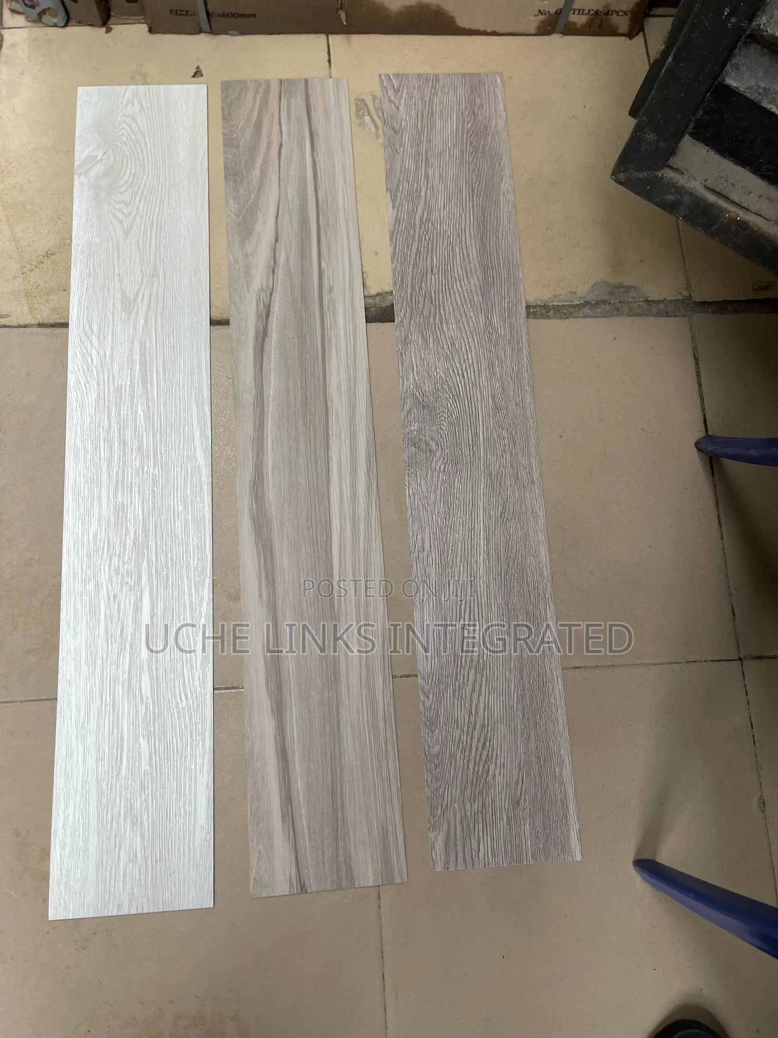 Vinyl Rubber Flooring Wooden Tiles