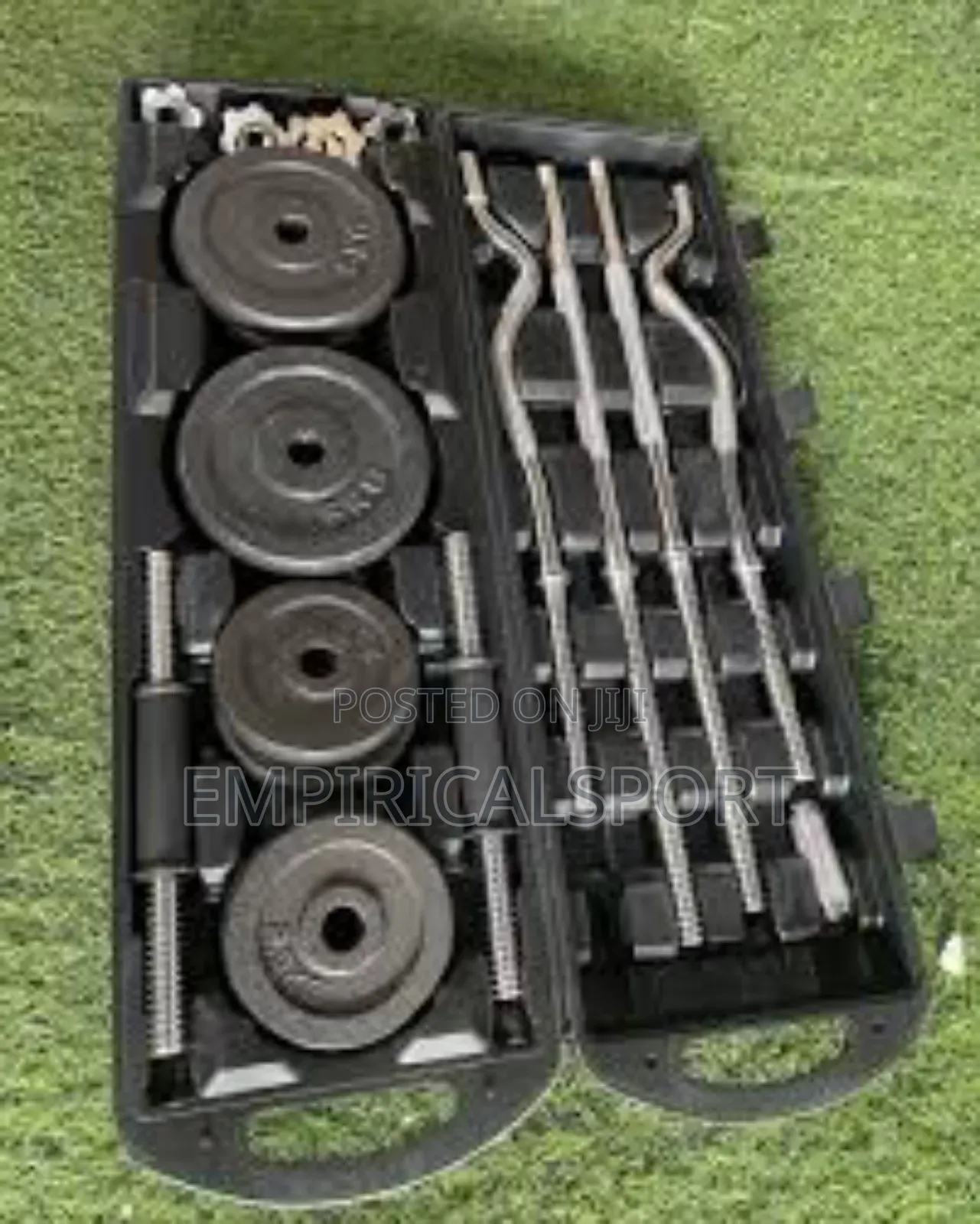 Adjustable Dumbbell and Barbell Weights and Curve Bar (55kg)