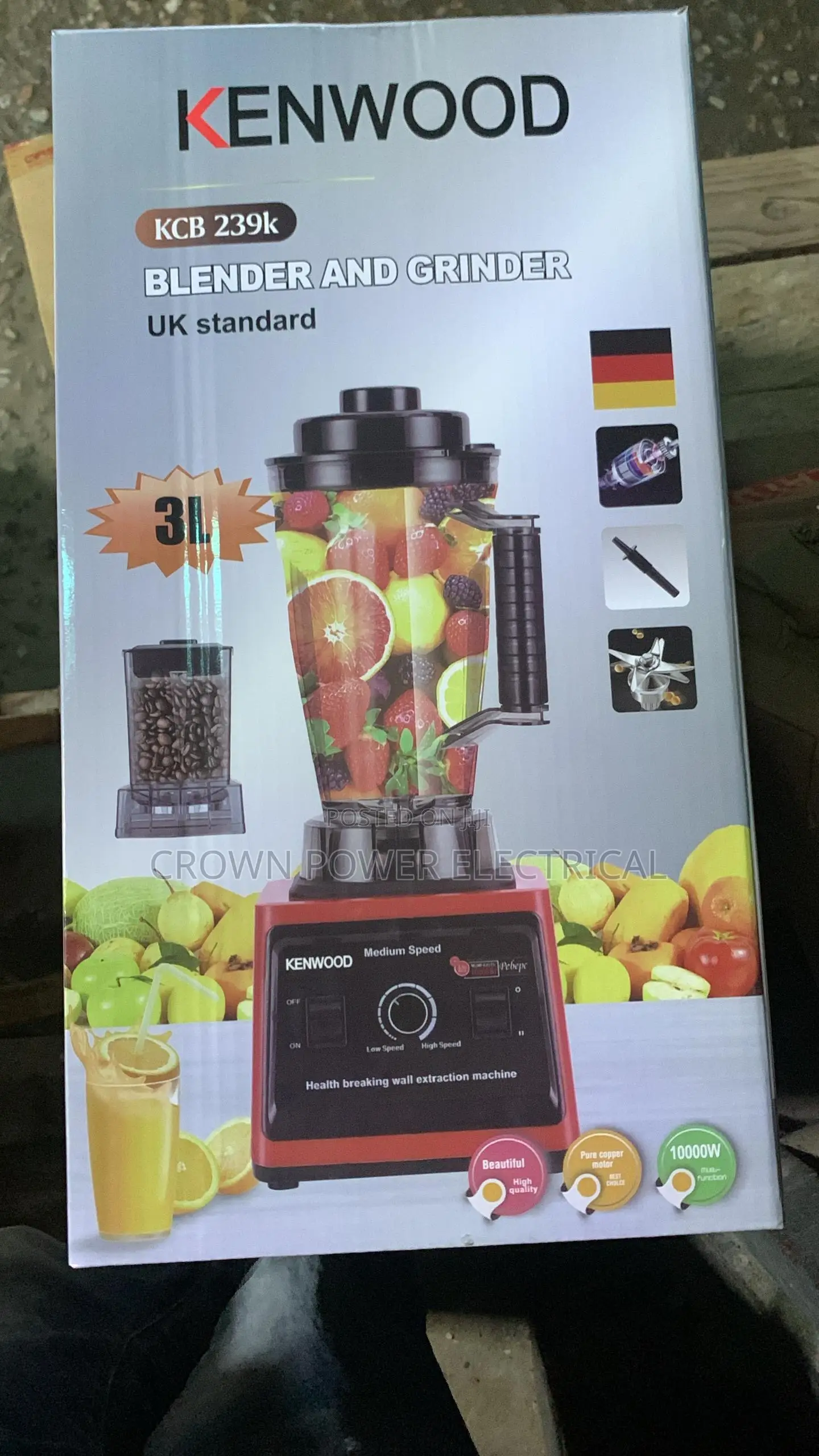 KNW-3.0l Blender and Grinder With Extra Jar