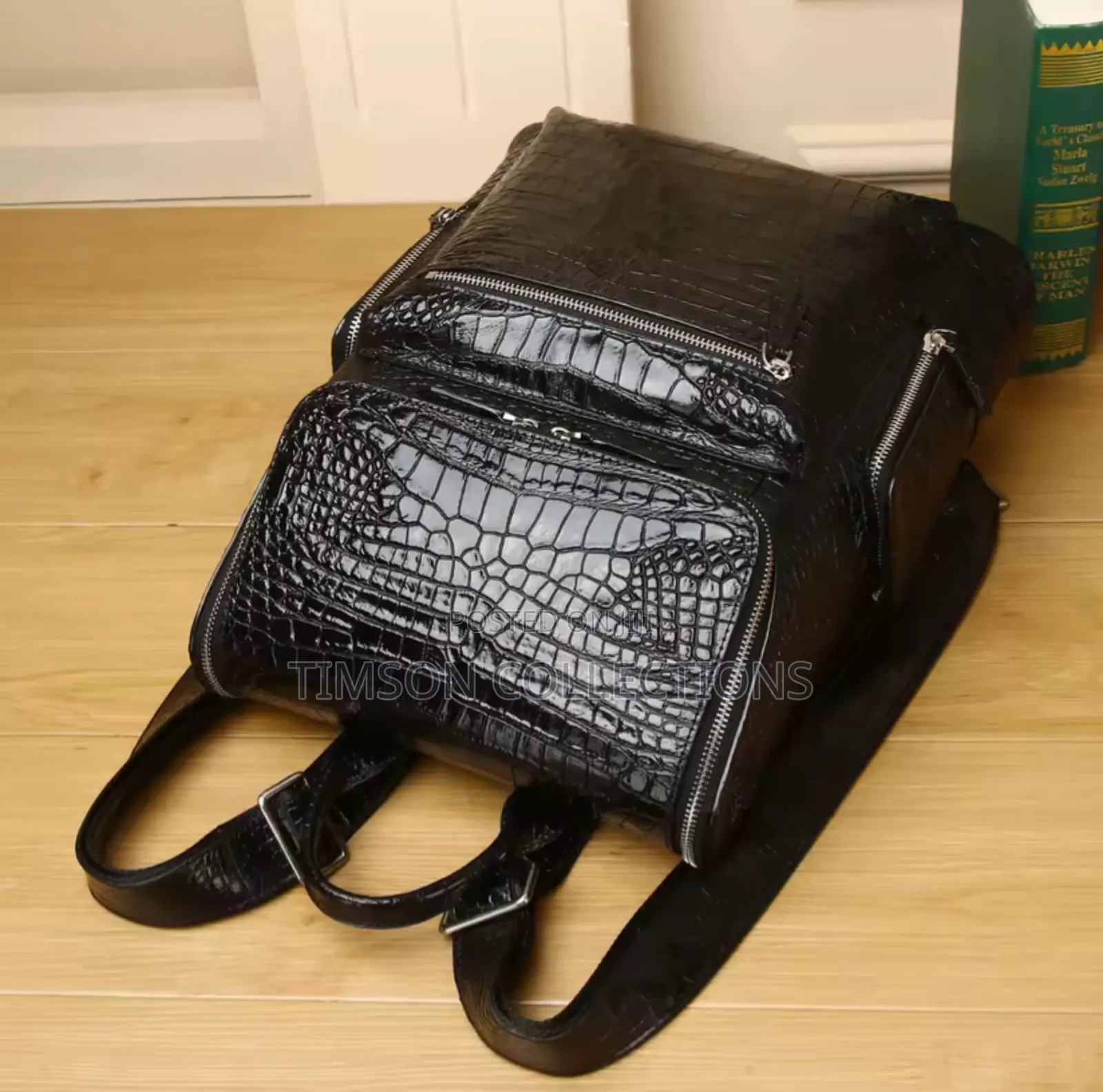New Brand Genuine Leather Bag Crocodile Belly Skin