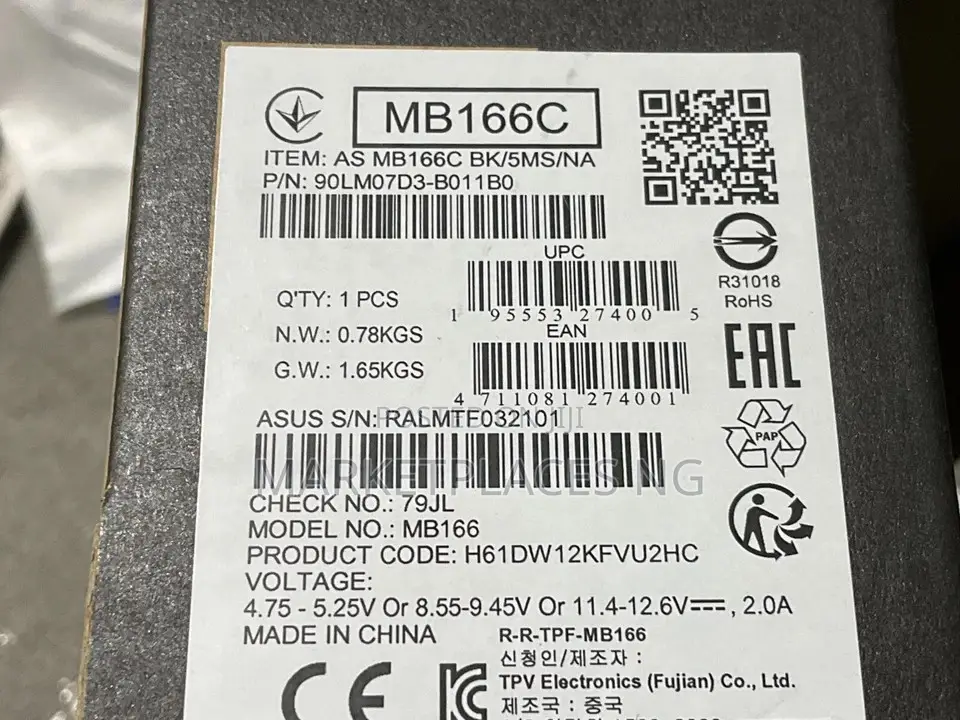 Asus Zenscreen Mb166c 15.6" Portable Usb-C Monitor
