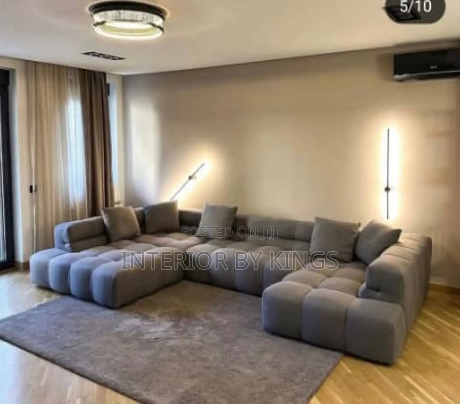 U-Shaped Custom Made Sofa Can Be Made in of Your Choice