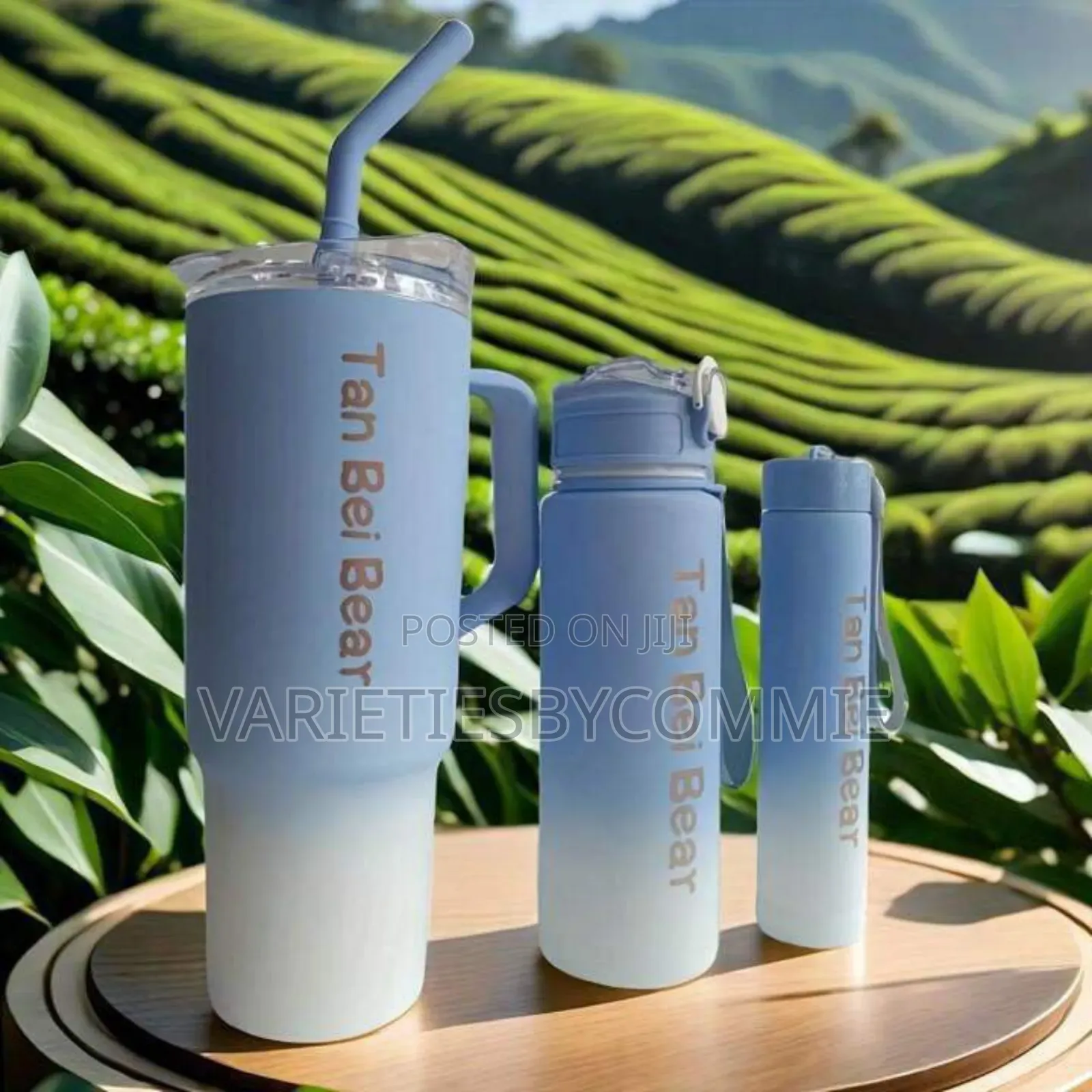 3pcs Quality Tumbler Bottle Sets With Straw