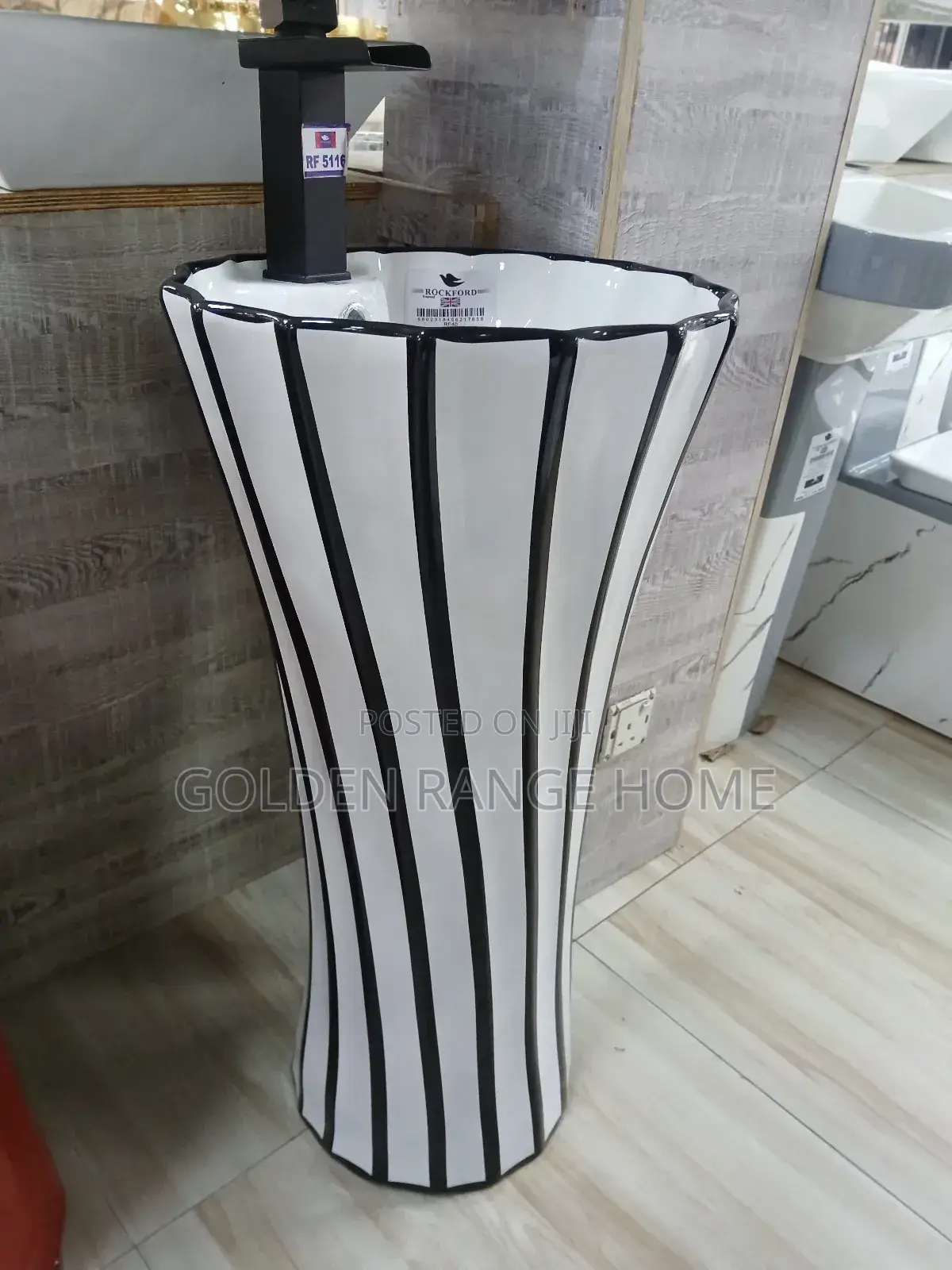 Black White Design Wash Hand Basin