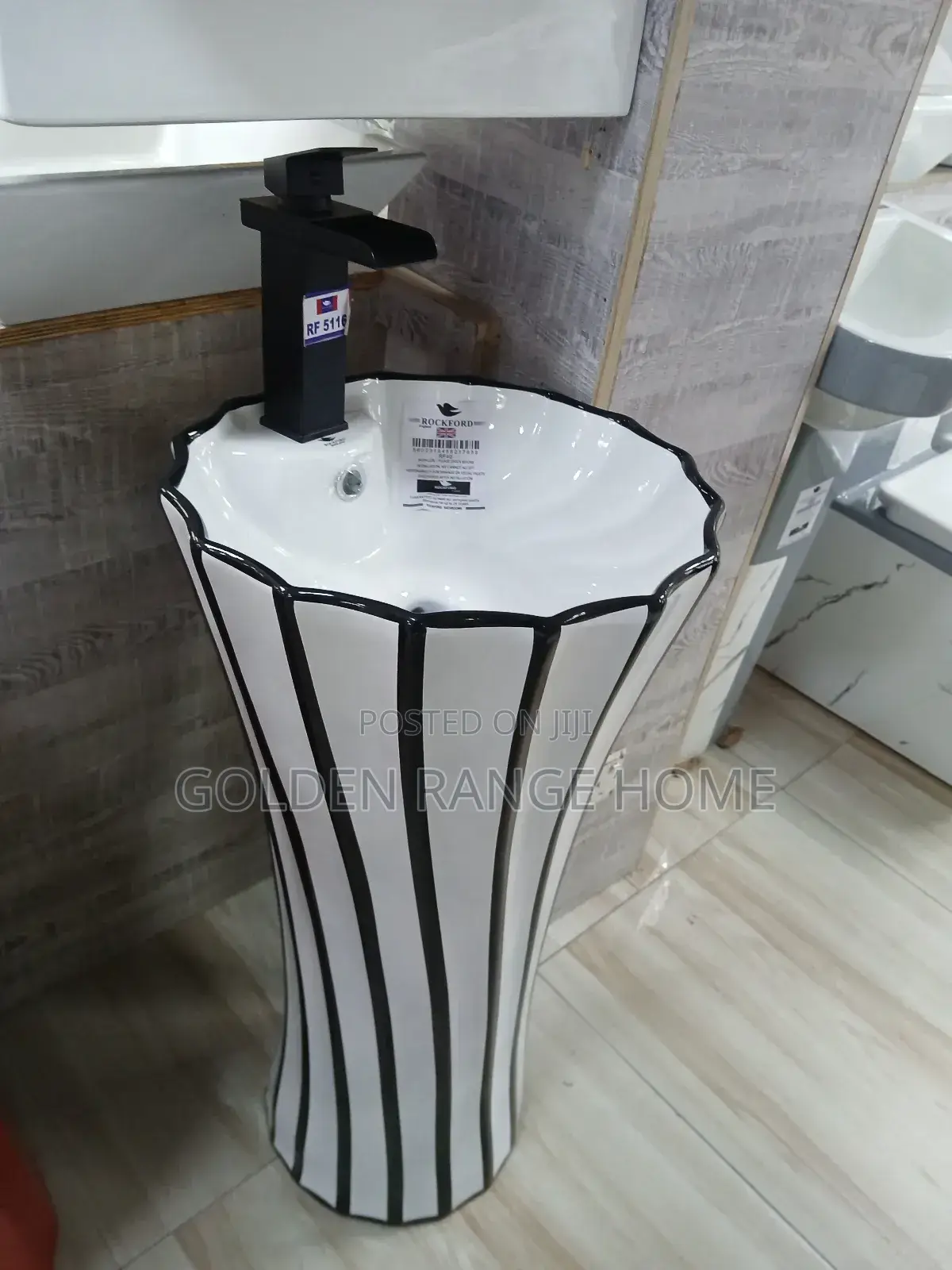 Black White Design Wash Hand Basin