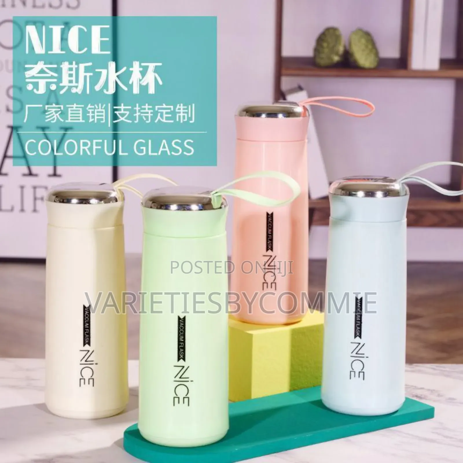 400ml Nice Heat Resistance Portable Anti Slip Water Bottle