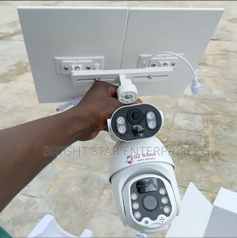CCTV Solar Camera Double Lens With Hd and Voice Record
