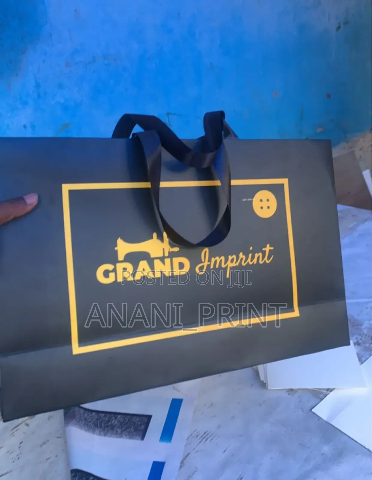 Paper Bag With Ribbon Handle