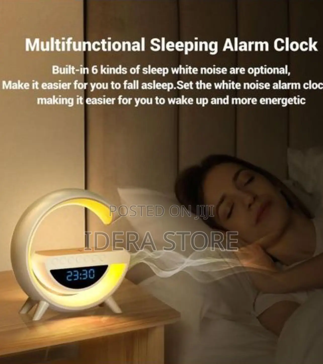 Led Wireless Charger Speaker With Alarm Clock