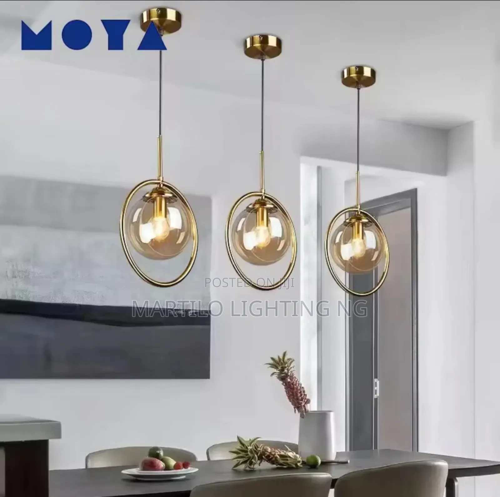 Unique Glass Light for Dining or Kitchen,