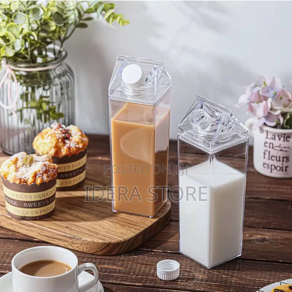 Acrylic Quality Milk Water Bottle