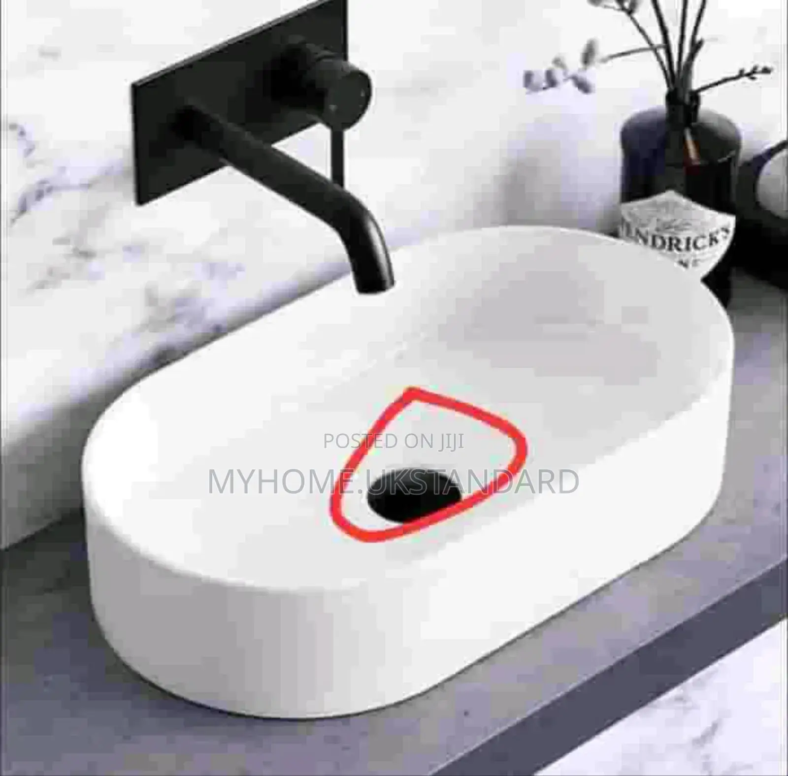 Original Counter Top Basin With Condit Basin Mixer