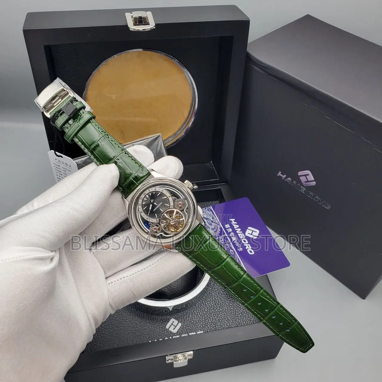 Hanboro Premium Luxury Quality Leather Wristwatches