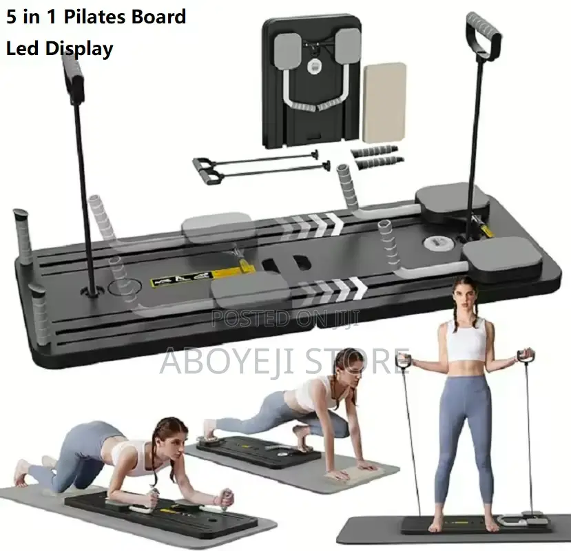5 in 1 Pilates Board Push Up Led Display Automatic Rebound