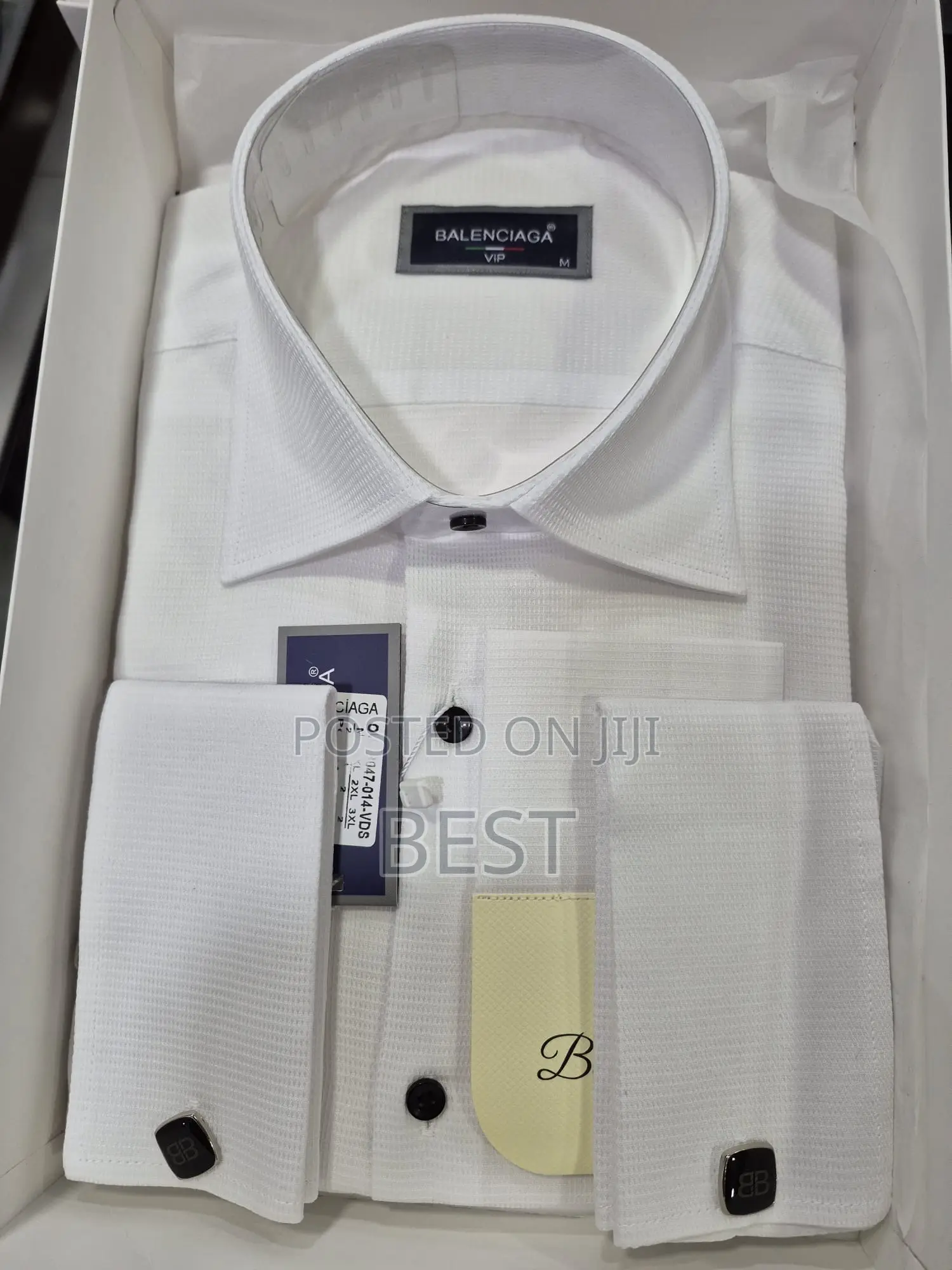 Balenciaga Vip Corporate Italian White Shirts for Men of Cla