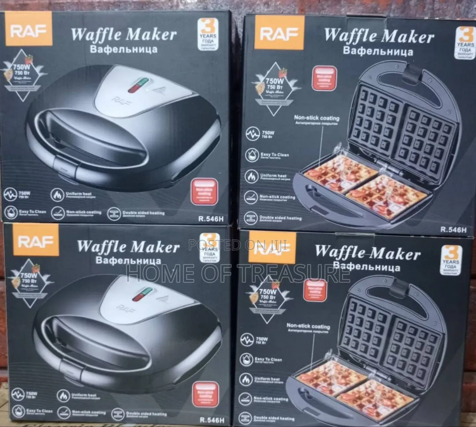 Raf Waffle Maker (Model R.546h)