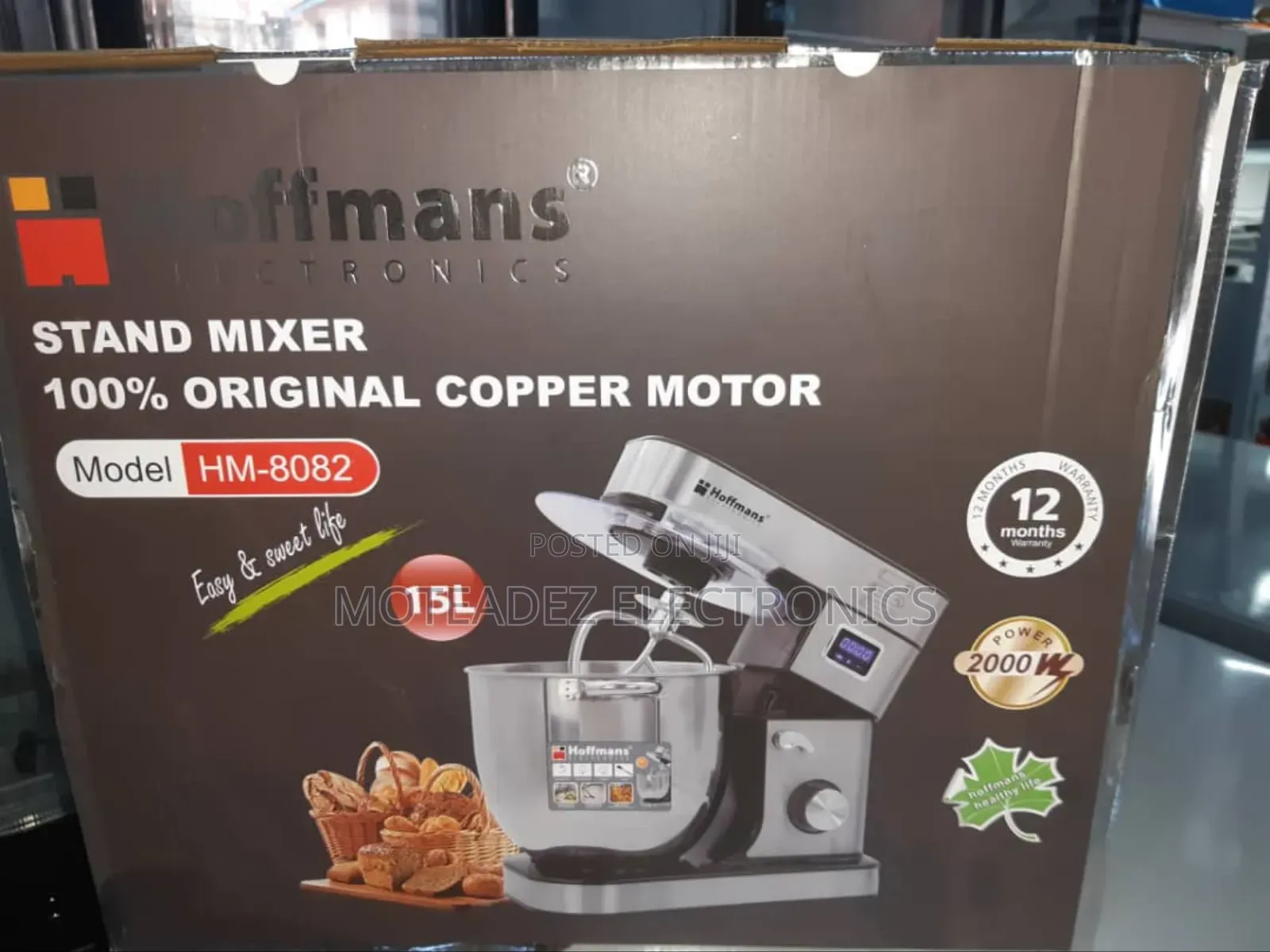Hoffmans 15l Copper Coil Commercial Stand Cake Mixer