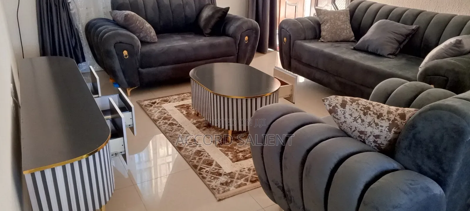 Set of Tv Console and Center Table