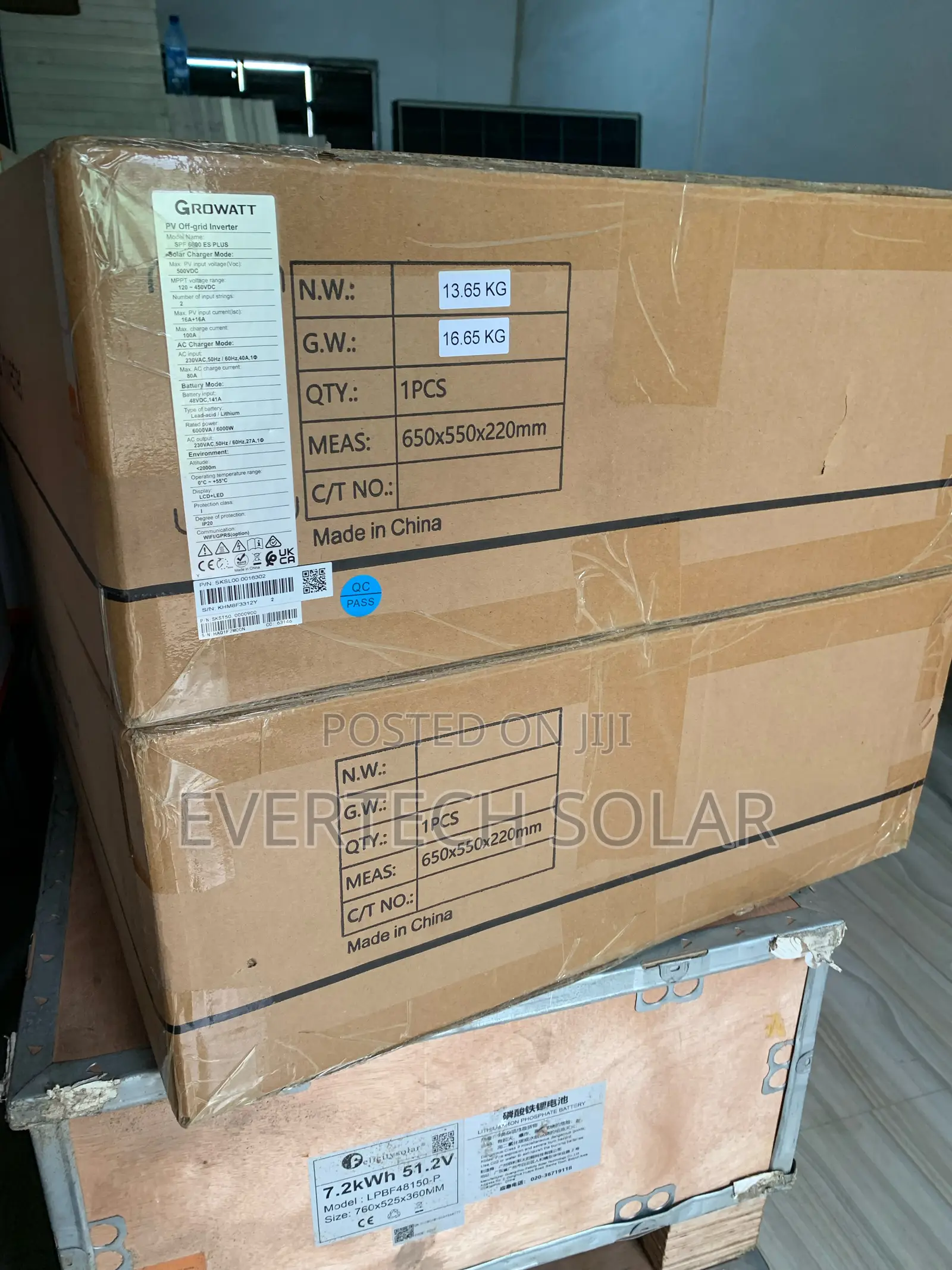 Growatt 5kva Hybrid 48v Smart Inverter System