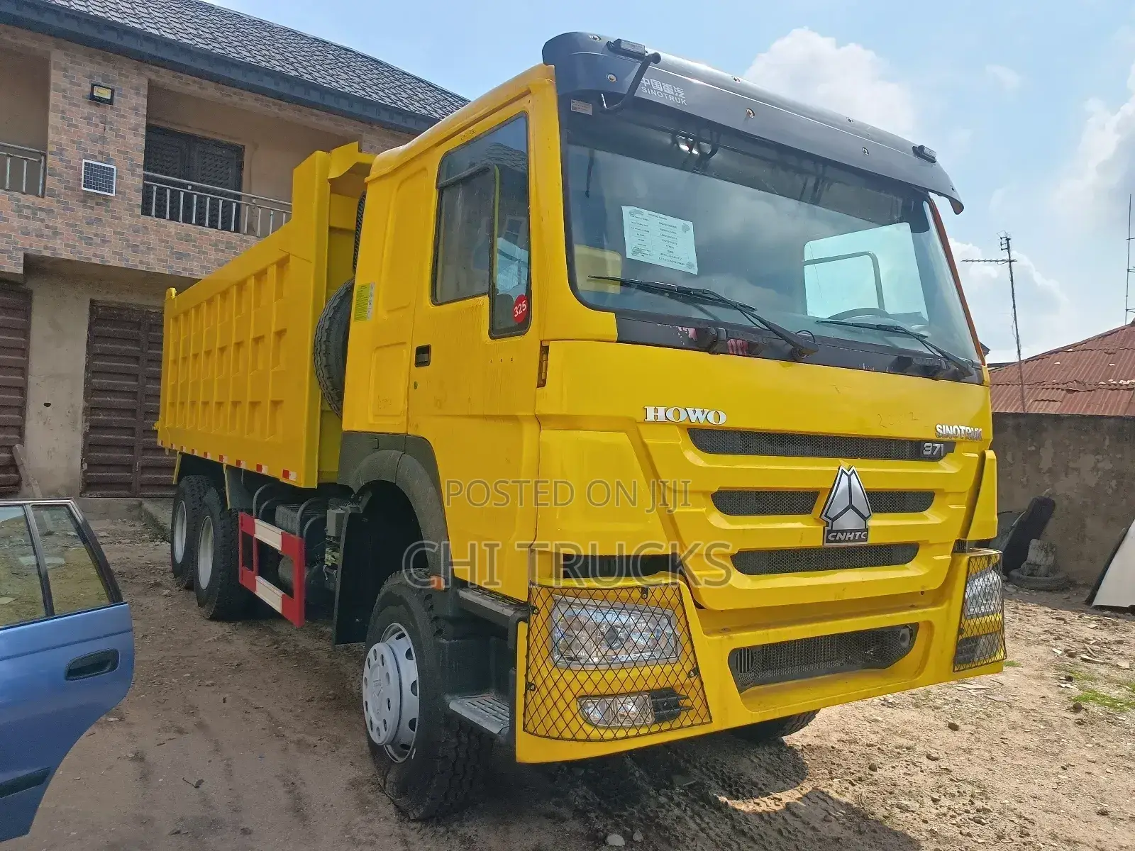 China Used Howo Tipper Truck 371 10tires 2004 Yellow