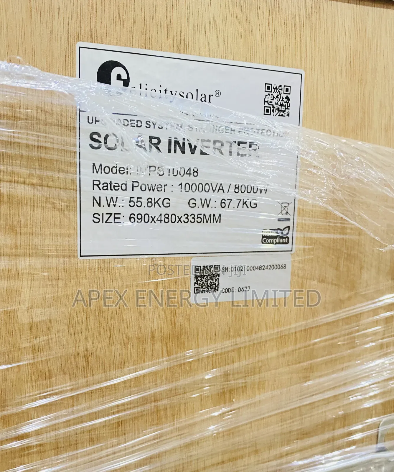 Felicity 10kva Transformer Base Inverter