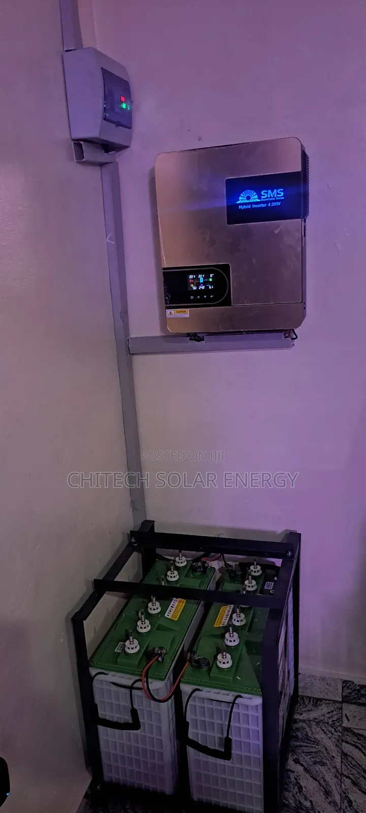 Total Installation of 4.2 Hybrid SMS Solar Inverter