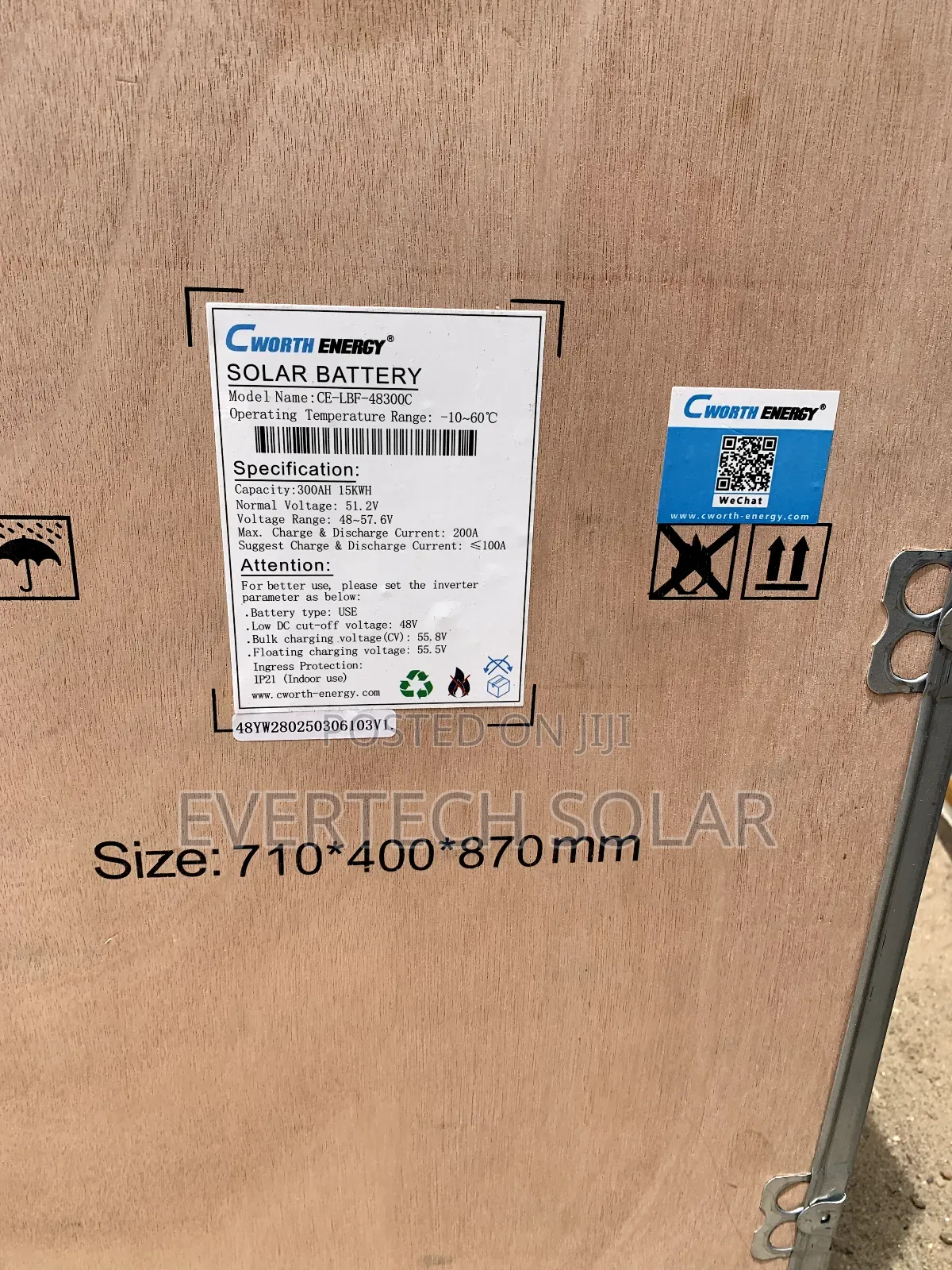 15kwhs Cworth Lithium 48v Battery