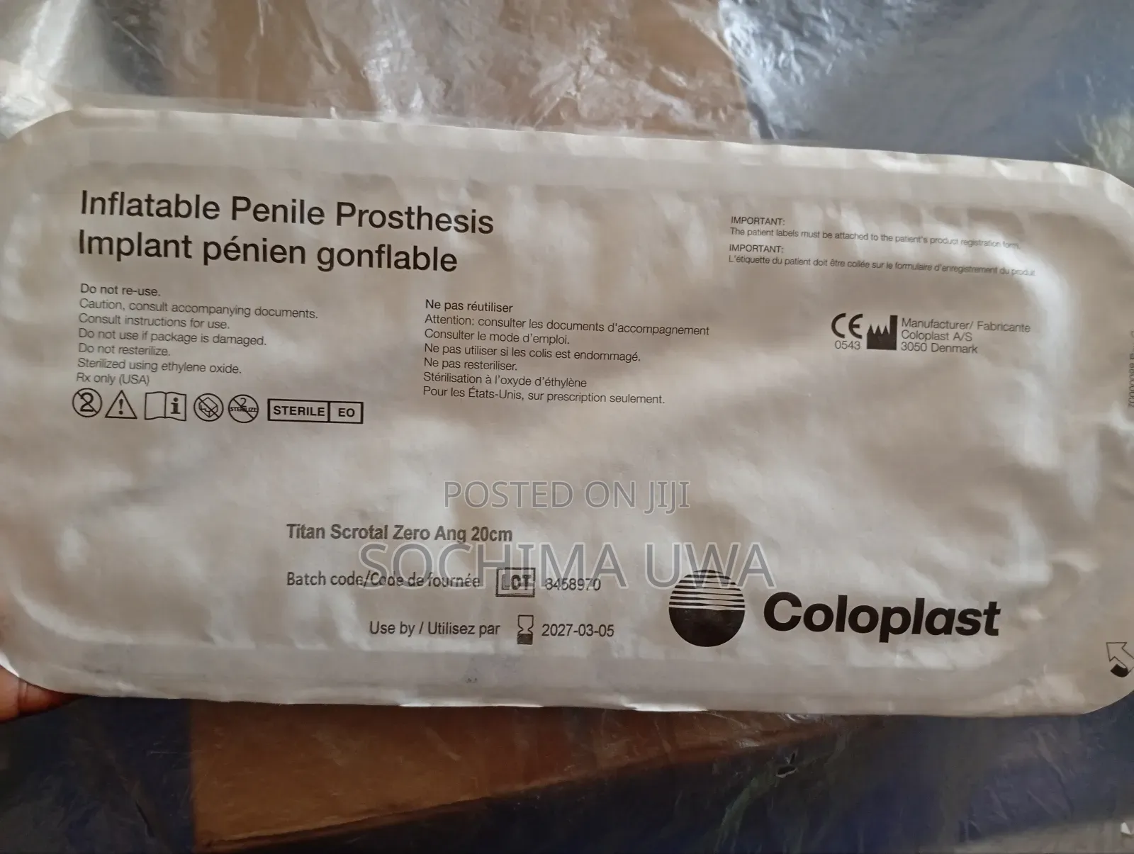 Coloplast Titan Inflatable Penile Prosthesis