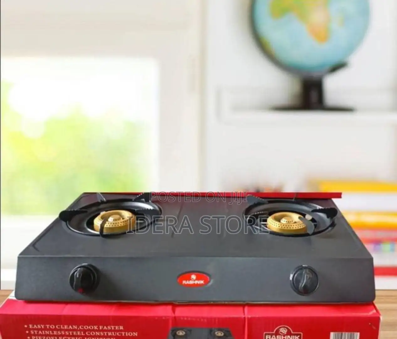 Rashnik 2 Burner Stainless Table Top Gas Cooker