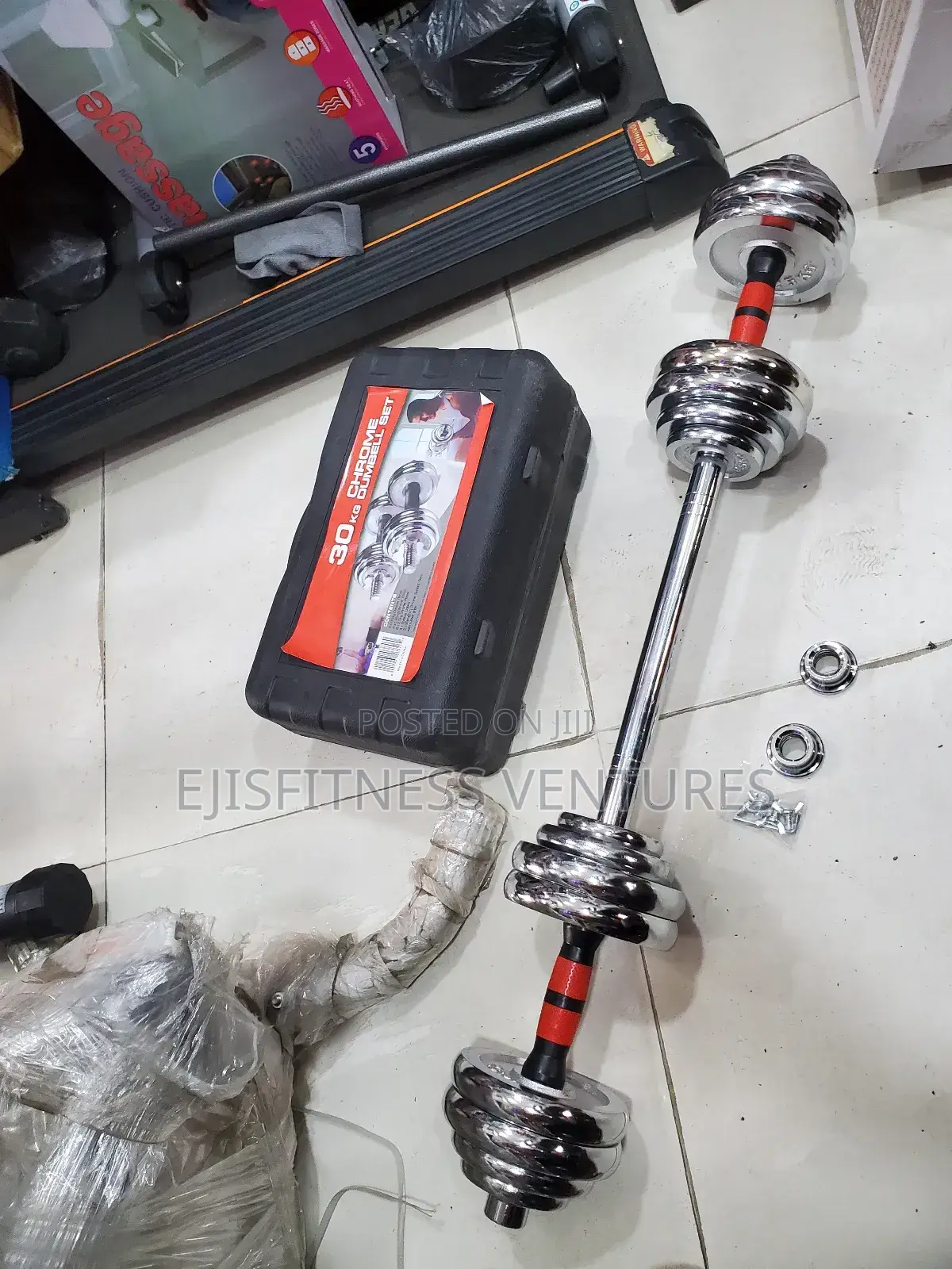 30kg Dumbell With Curling Extension
