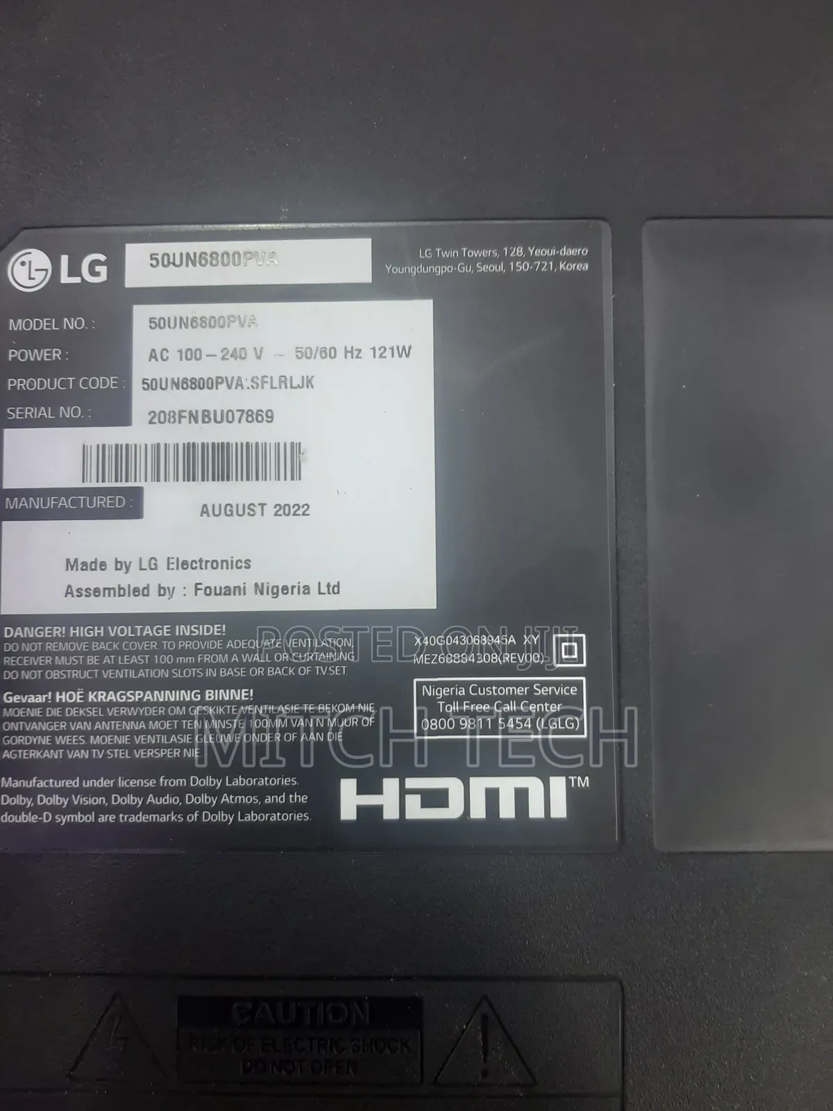 Lg Smart Tv 50inches Sell