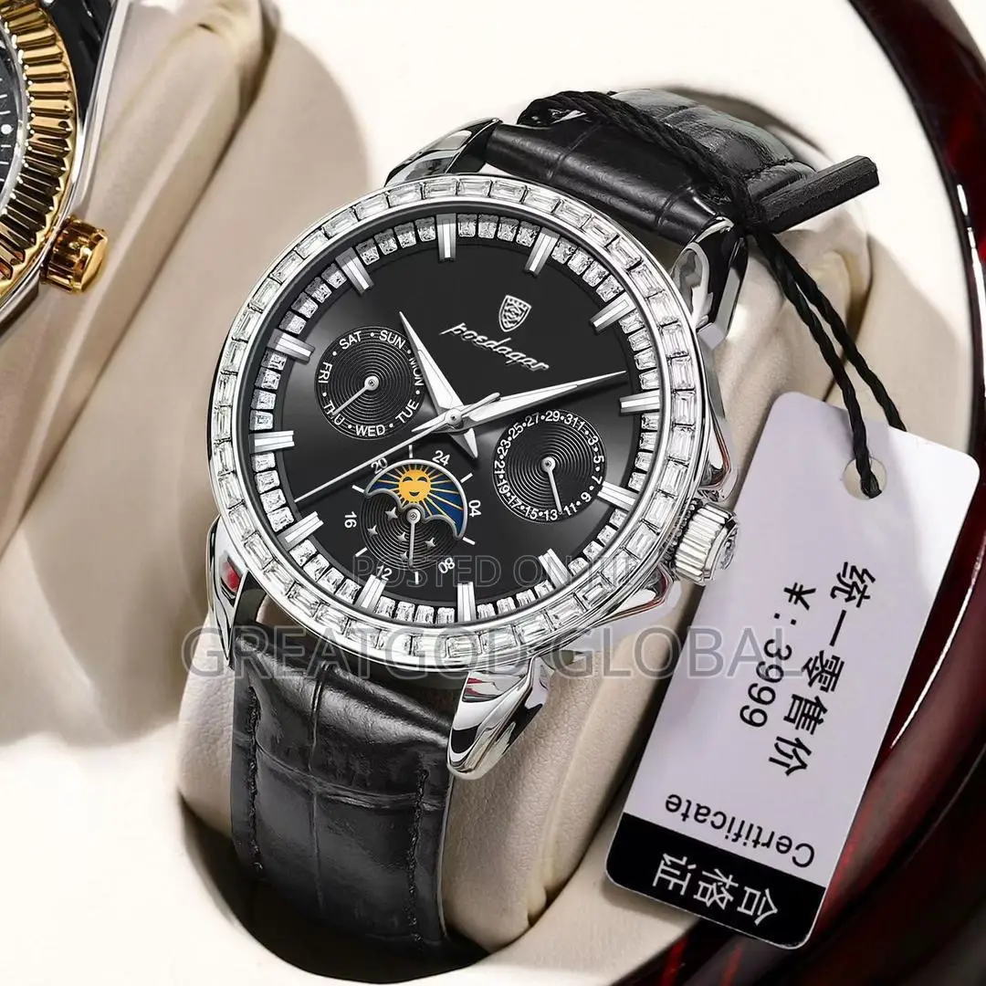 Chronograph Poedagar Leather With Extra Battery