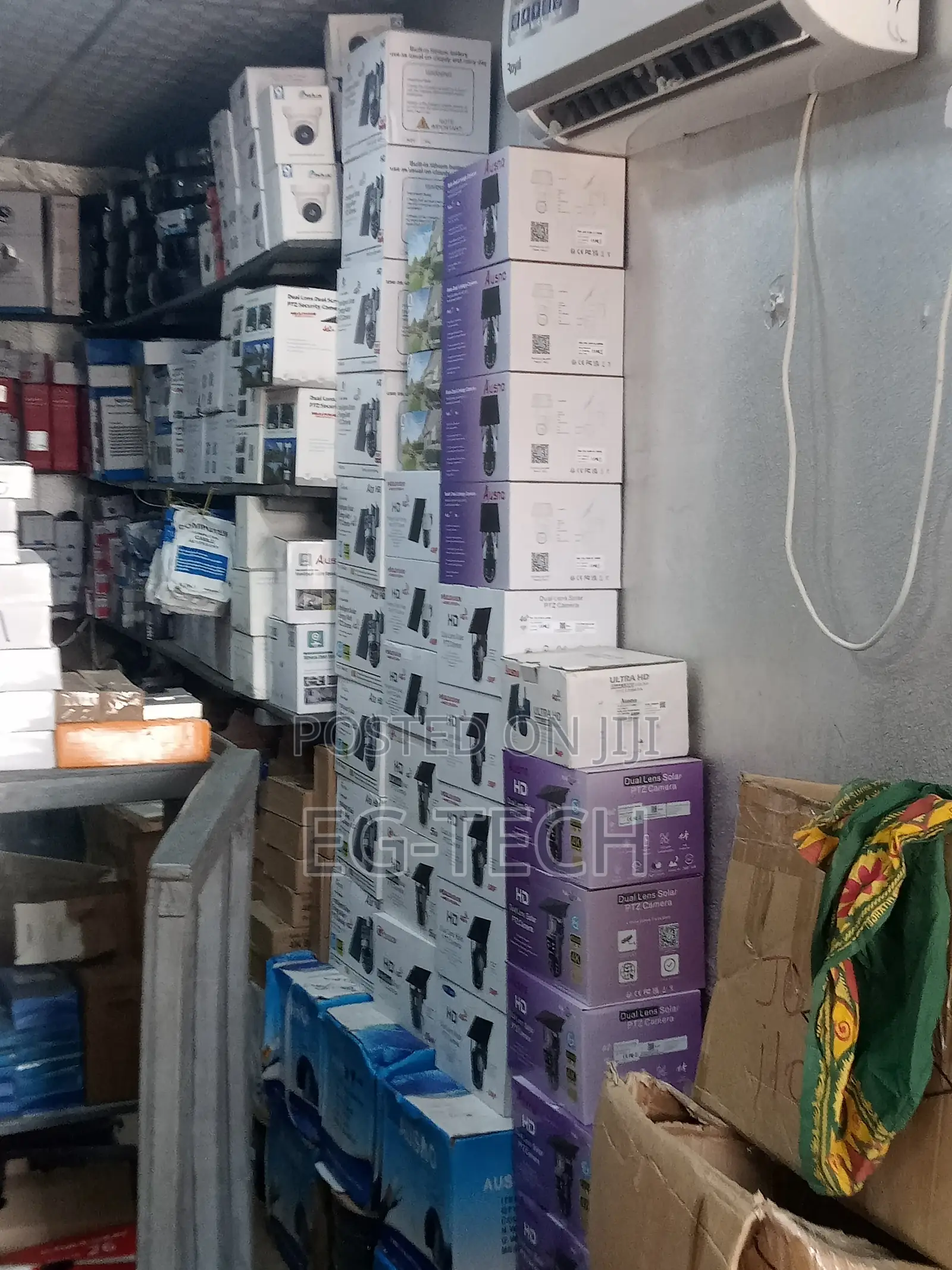 Double Lens Solar CCTV Camera, (Pay on Delivery)