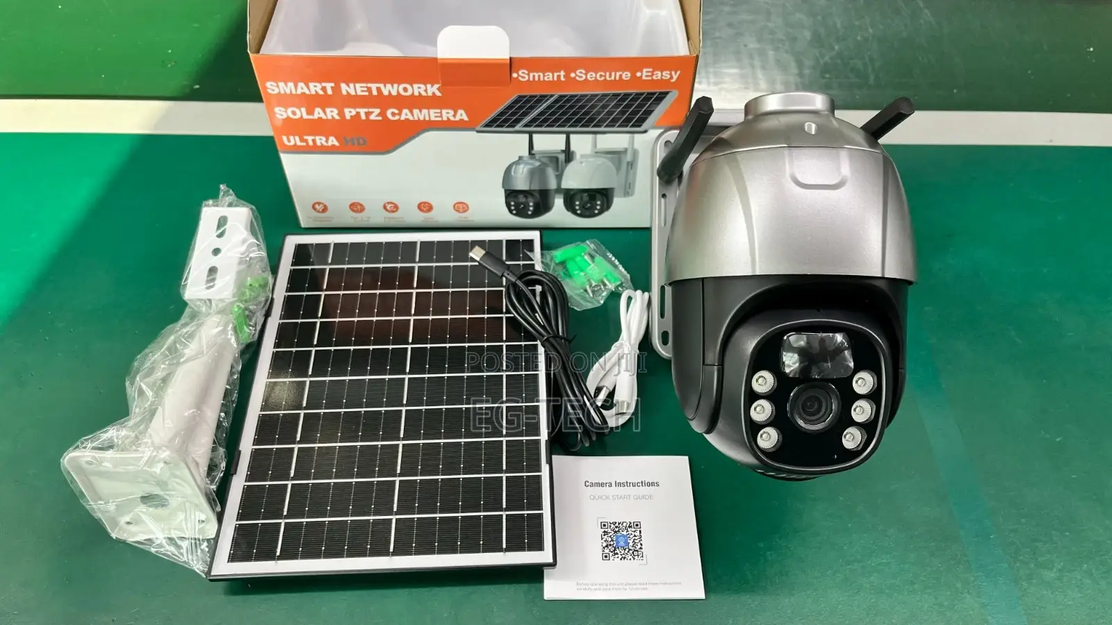 Single Lens Solar CCTV Camera, (Payment on Delivery)