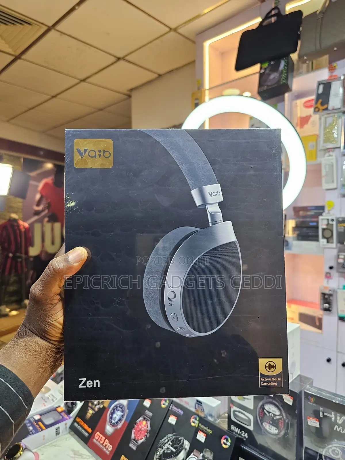 Vaib Anc Wireless Bluetooth Headphone,Longbattery Hifi Sound