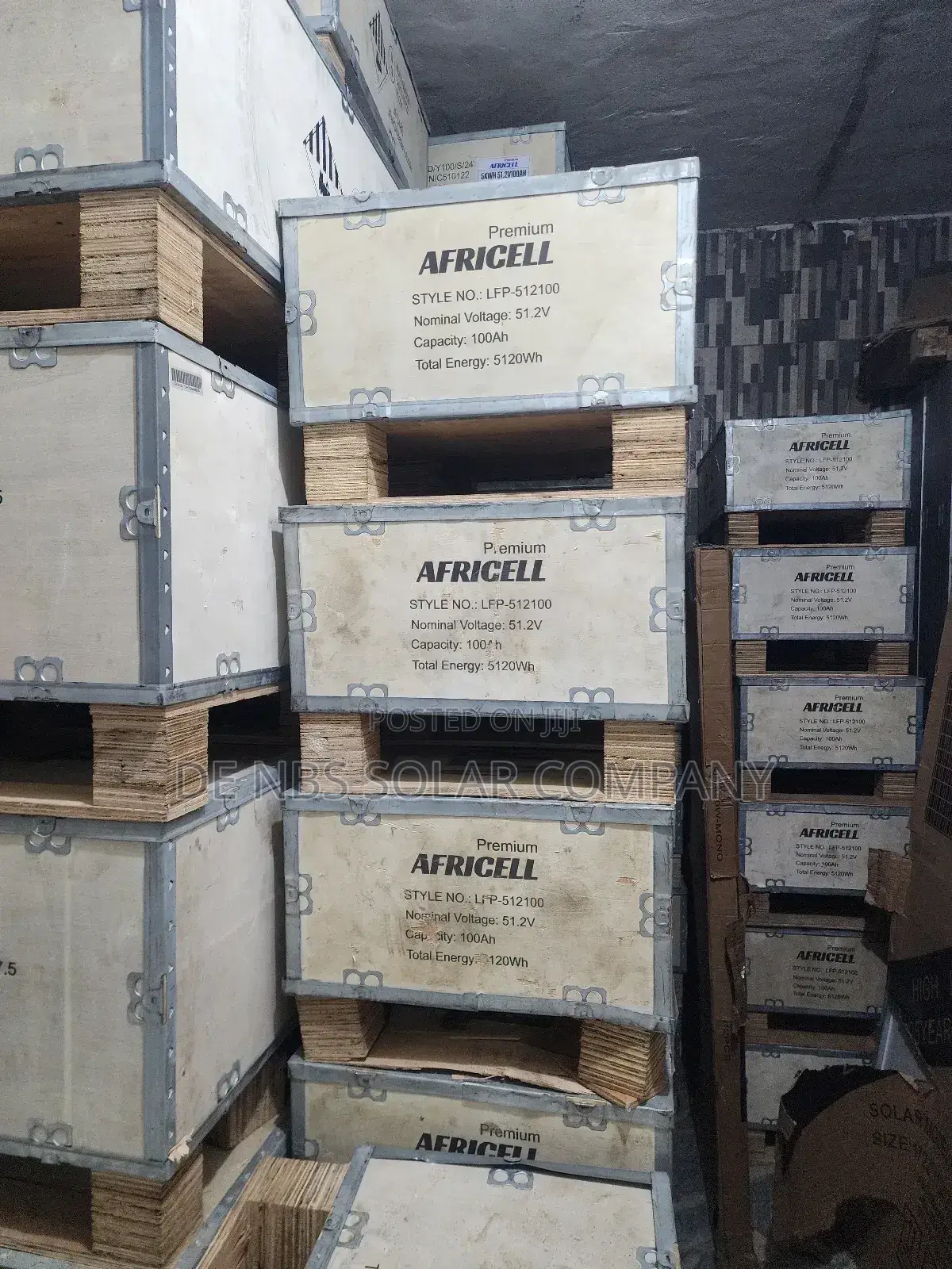 Africell 5kwh 51.2v Lithium Ion Phosphate Battery