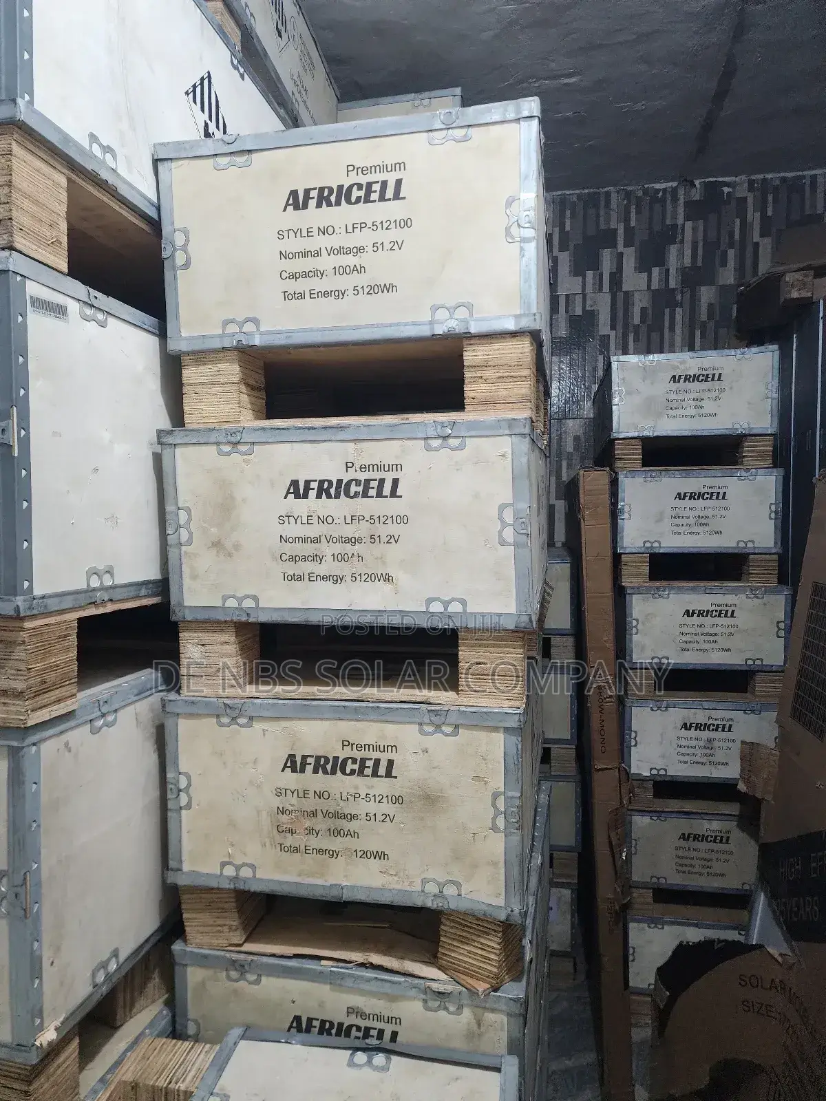Africell 5kwh 51.2v Lifep04 Lithium Ion Phosphate Battery